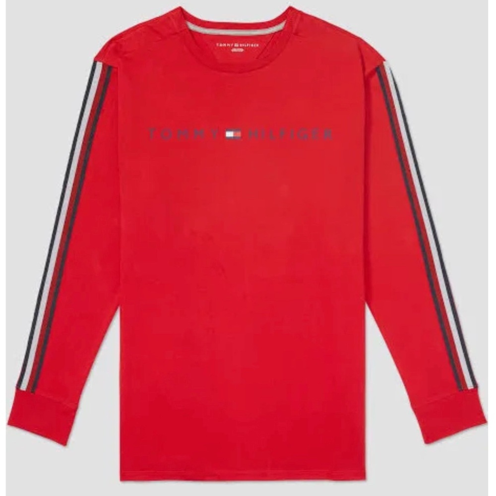 Red Long Sleeve Tommy Hilfiger Men's Size Large